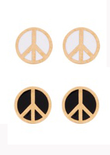 zara taylor peace stud earrings