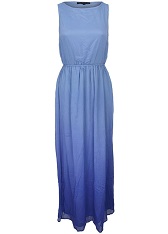 Sherbert dip maxi dress blue