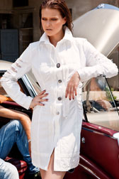 Cream Long Jacket
