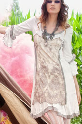 White/Lilac Dress