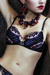 Black diamond bra